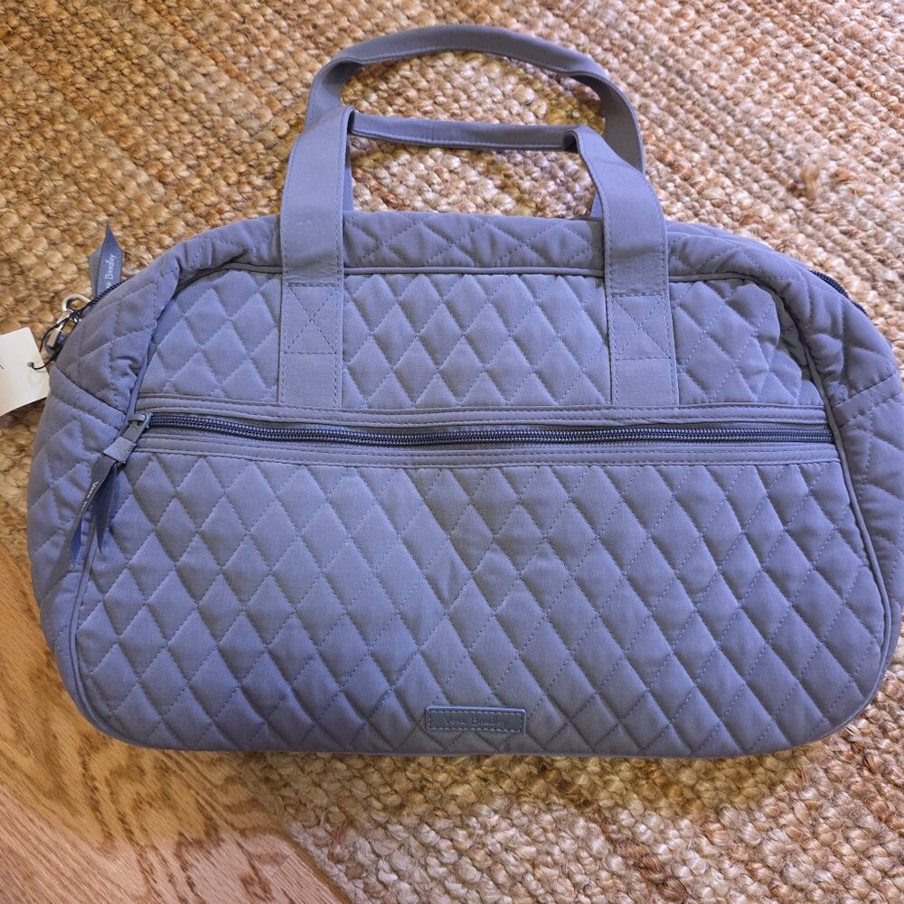Vera Bradley Quilted Travel Bag in Light Blue
